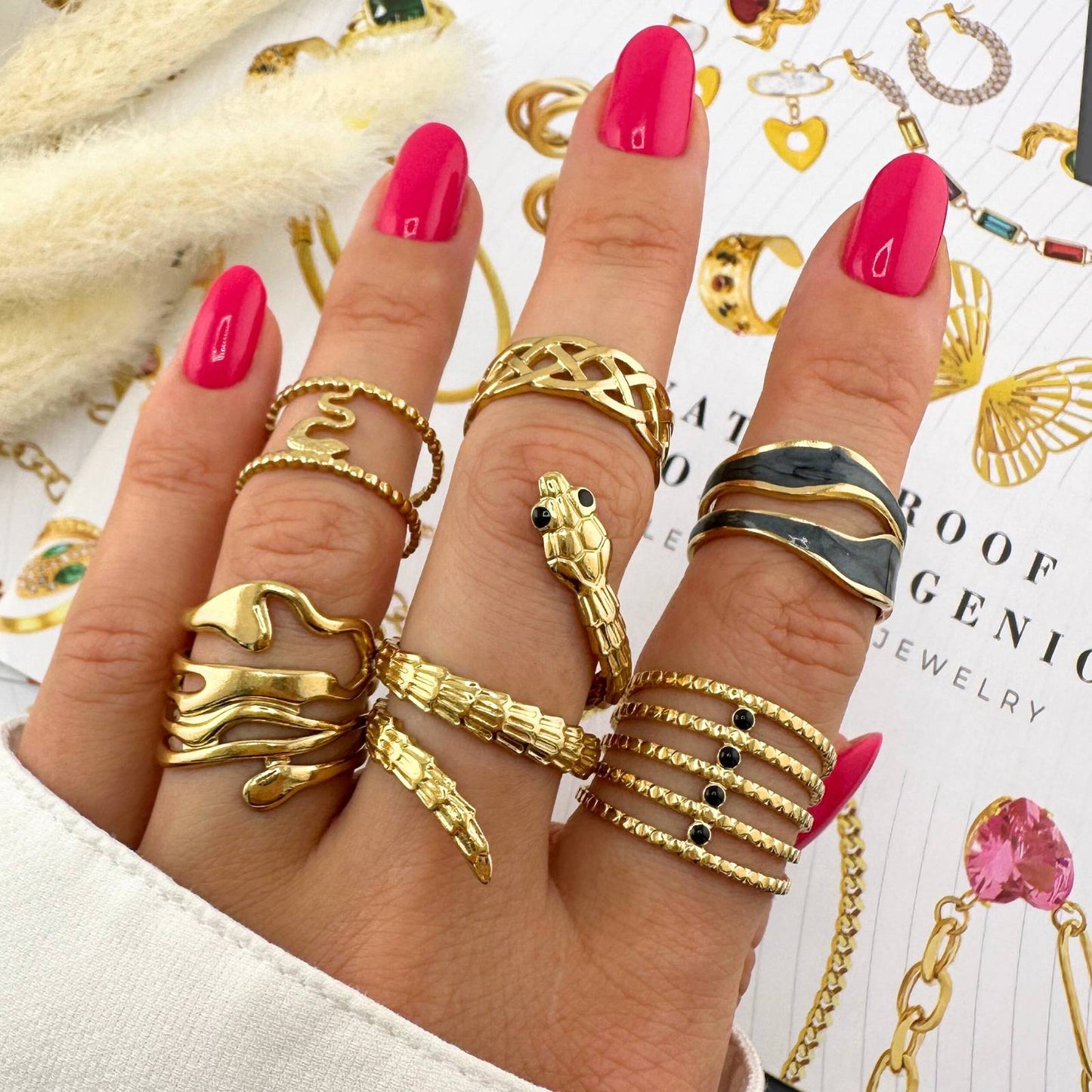 Gold Intertwined Ring