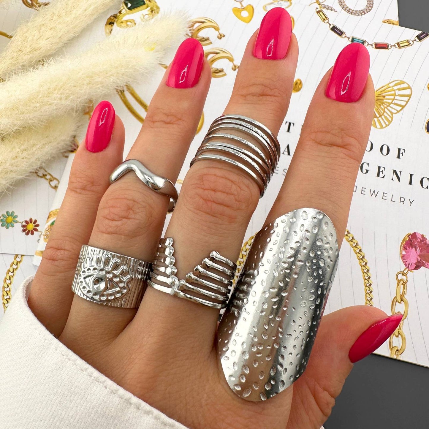 Silver Wiggly Ring