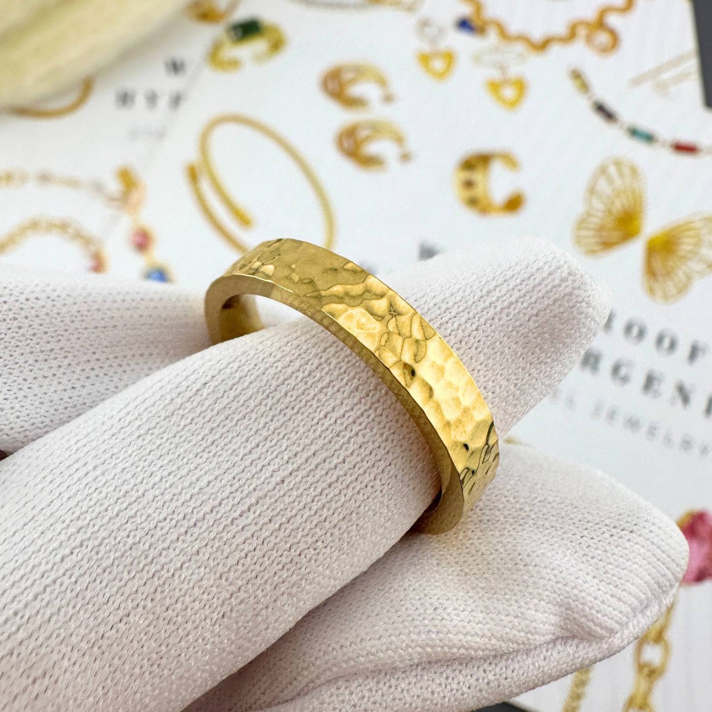 Hammered Gold Ring