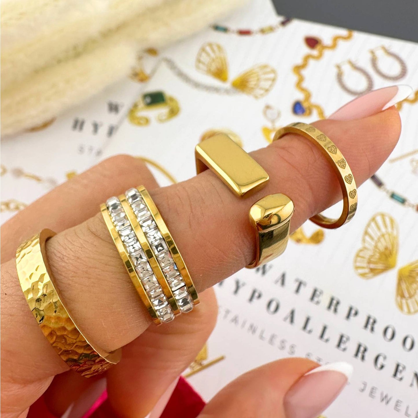 Hammered Gold Ring