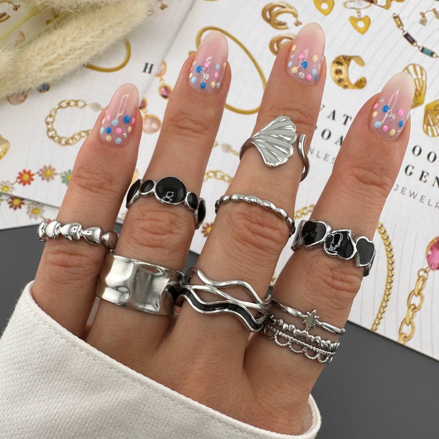 Silver Constellation Ring