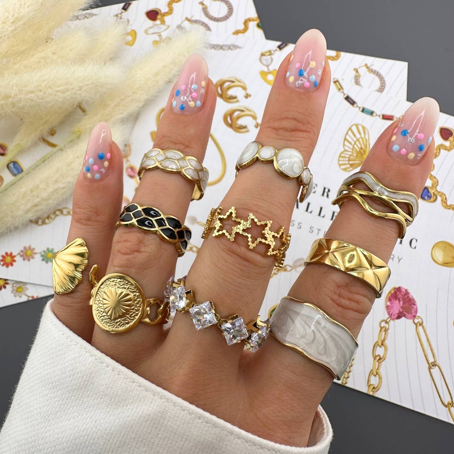 Gold Stars Ring