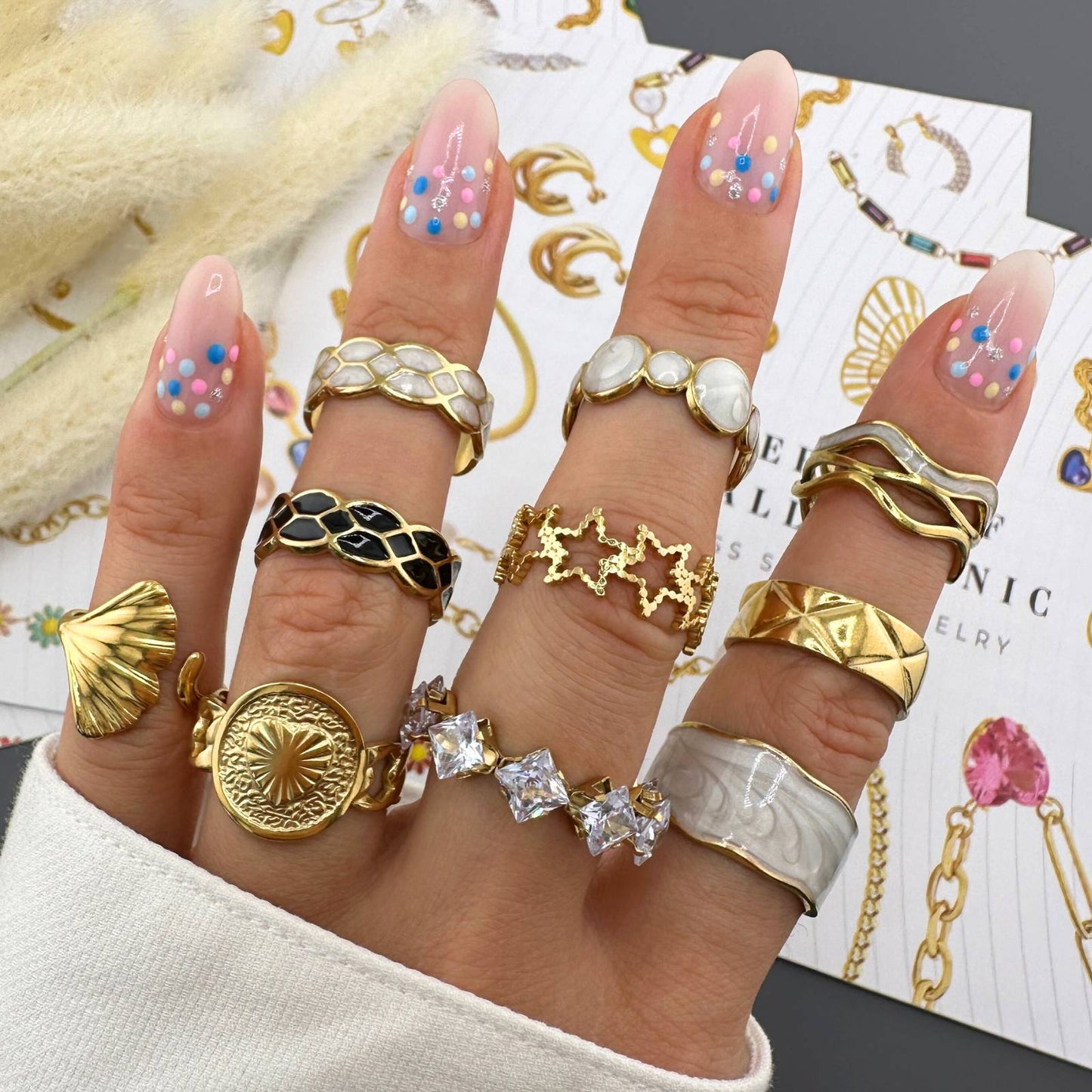Gold Engraved Ring