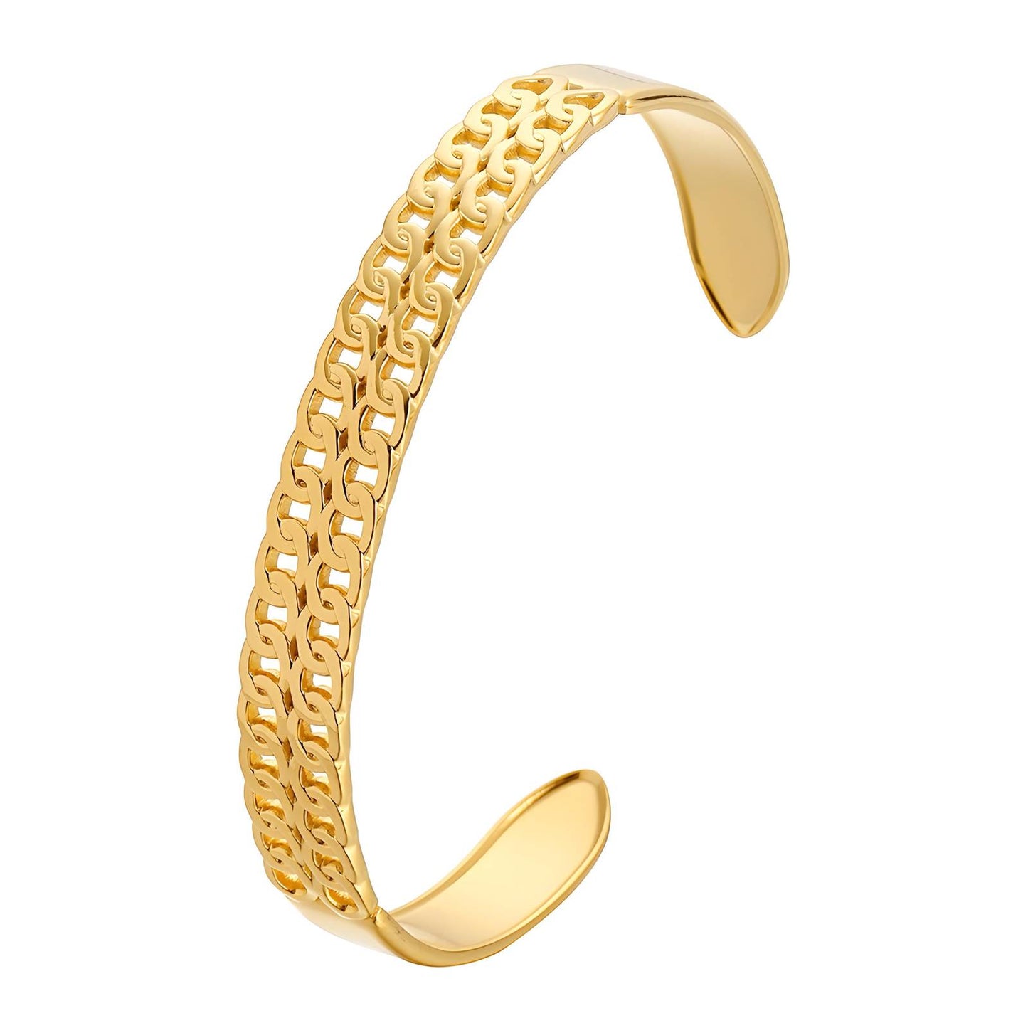 Double Layer Chain Cuff