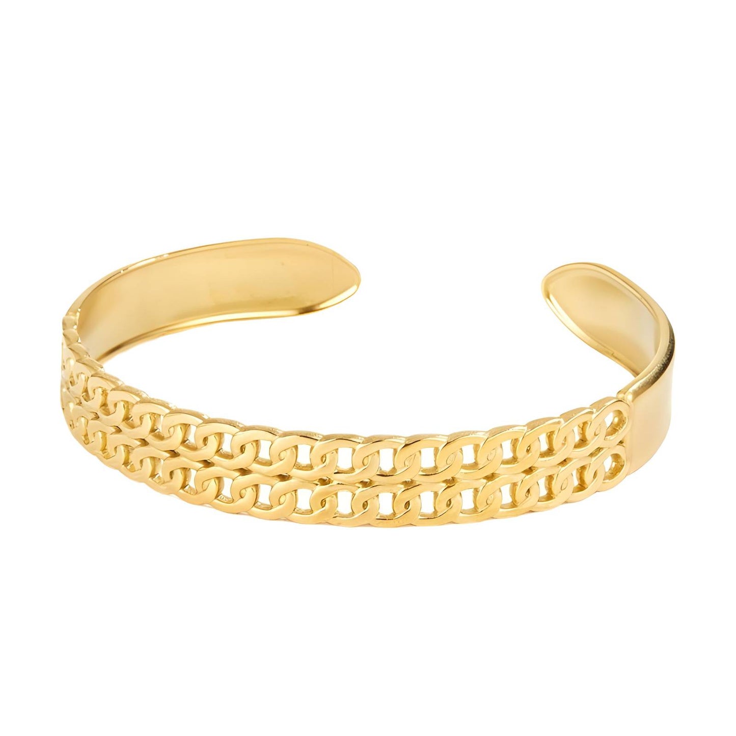 Double Layer Chain Cuff