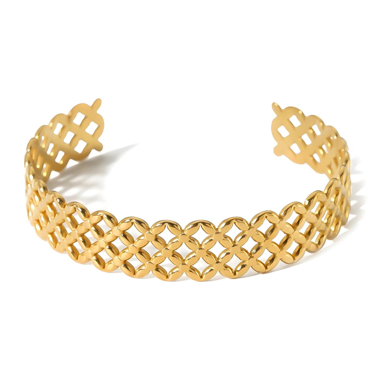 Gold Arabesque Cuff