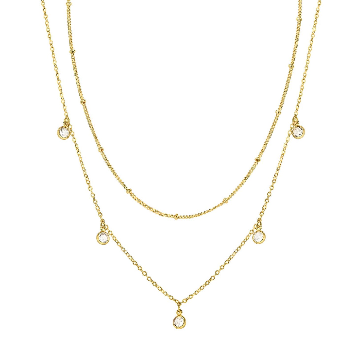Drops Double Necklace