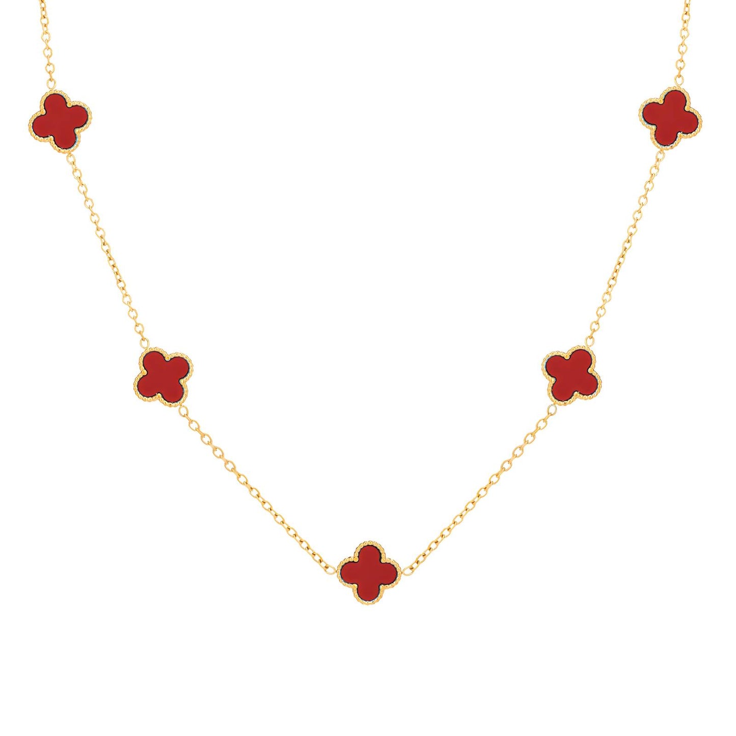 Colours Clovers Necklace