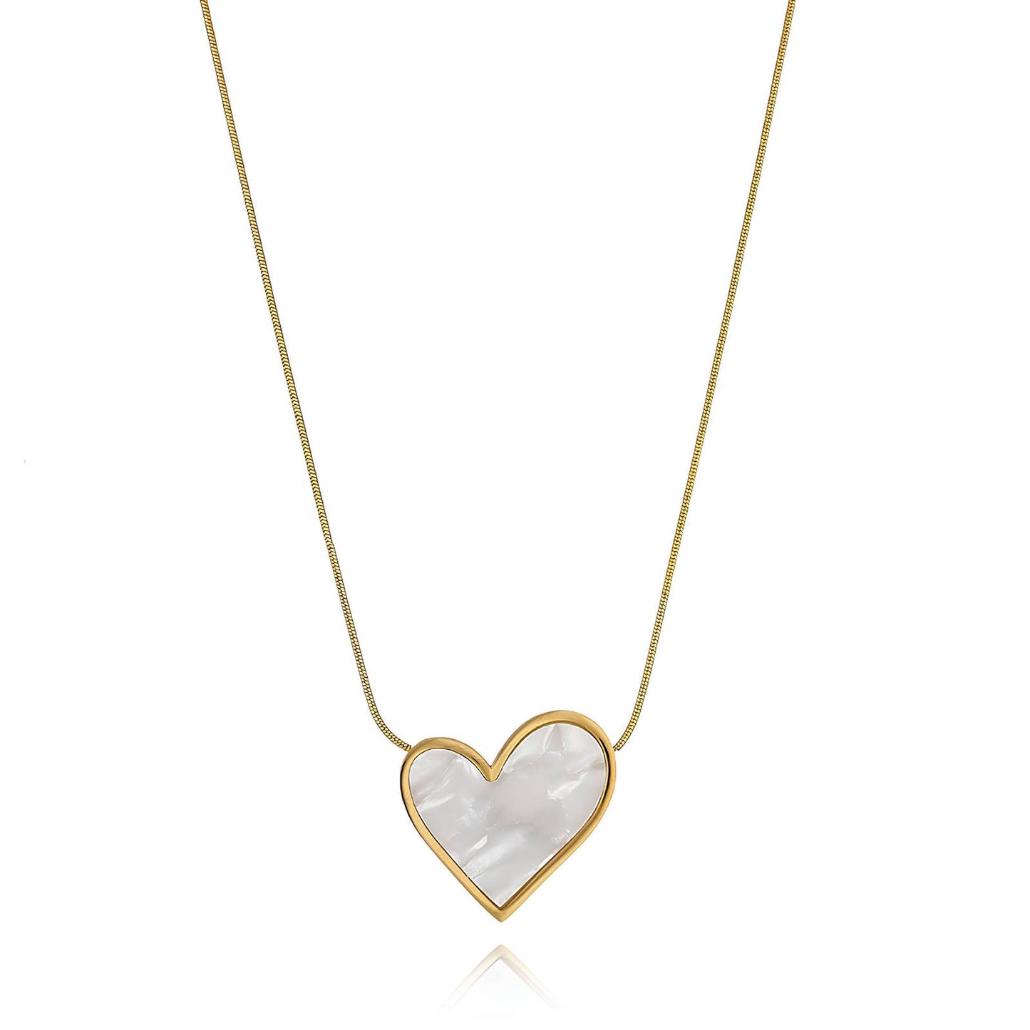 Enamel Heart Necklace