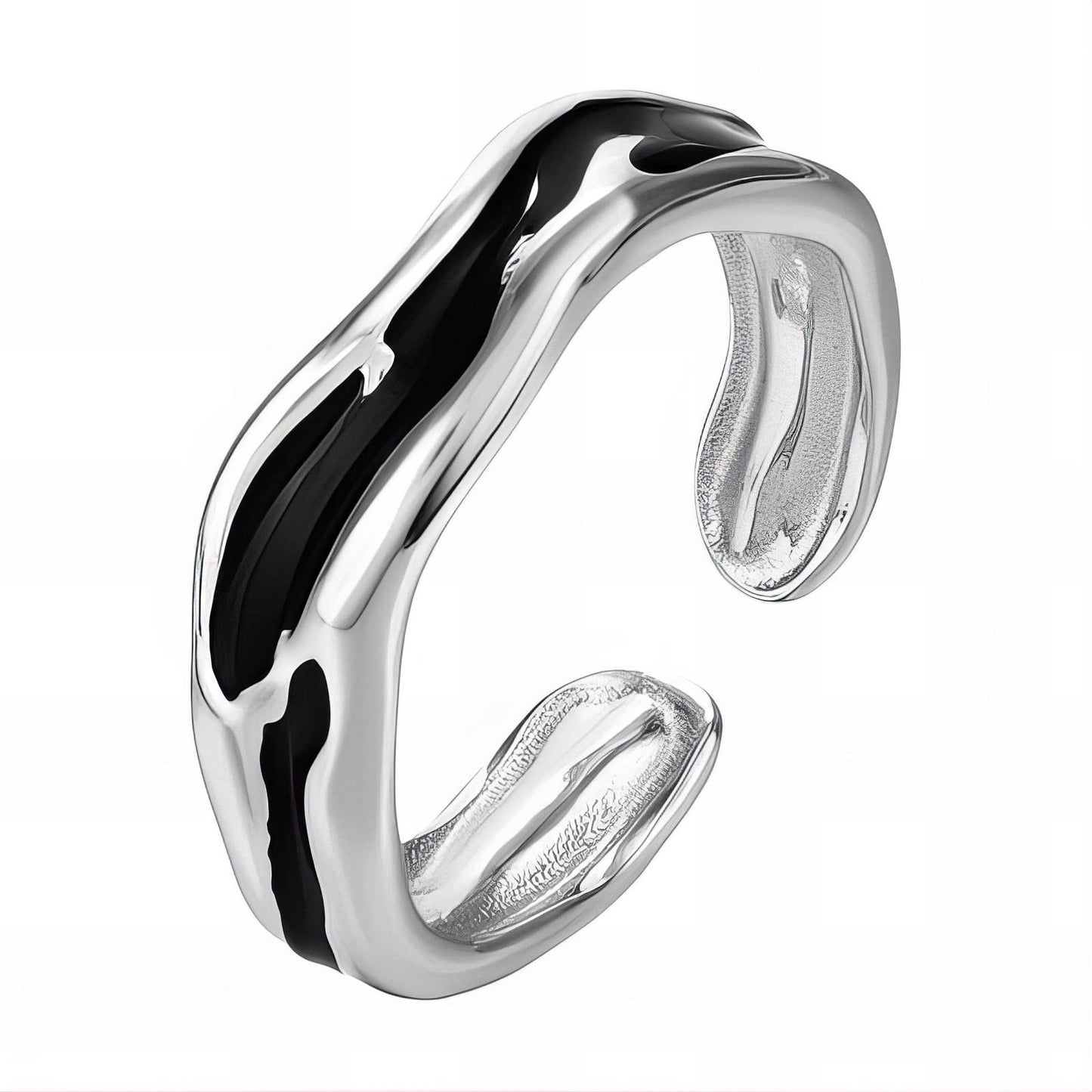 Black Enamel Ring