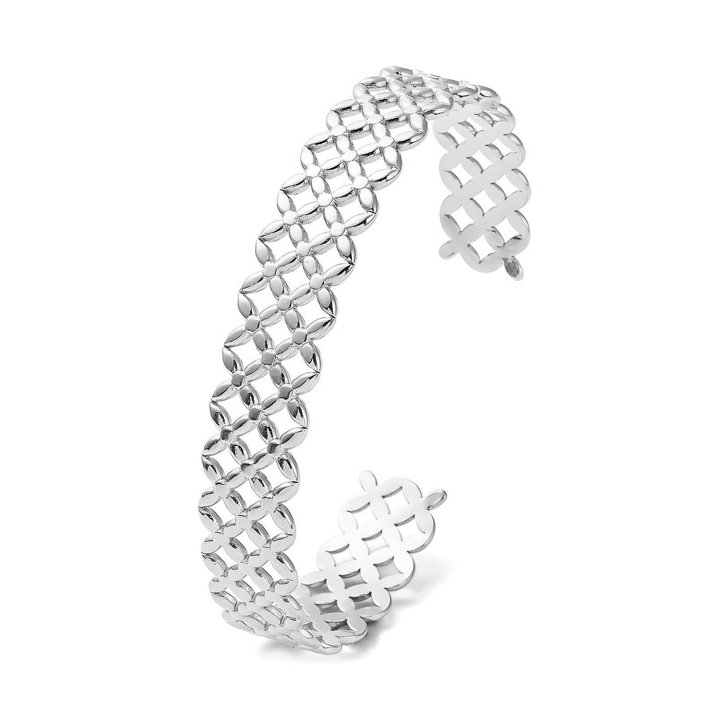 Silver Arabesque Cuff