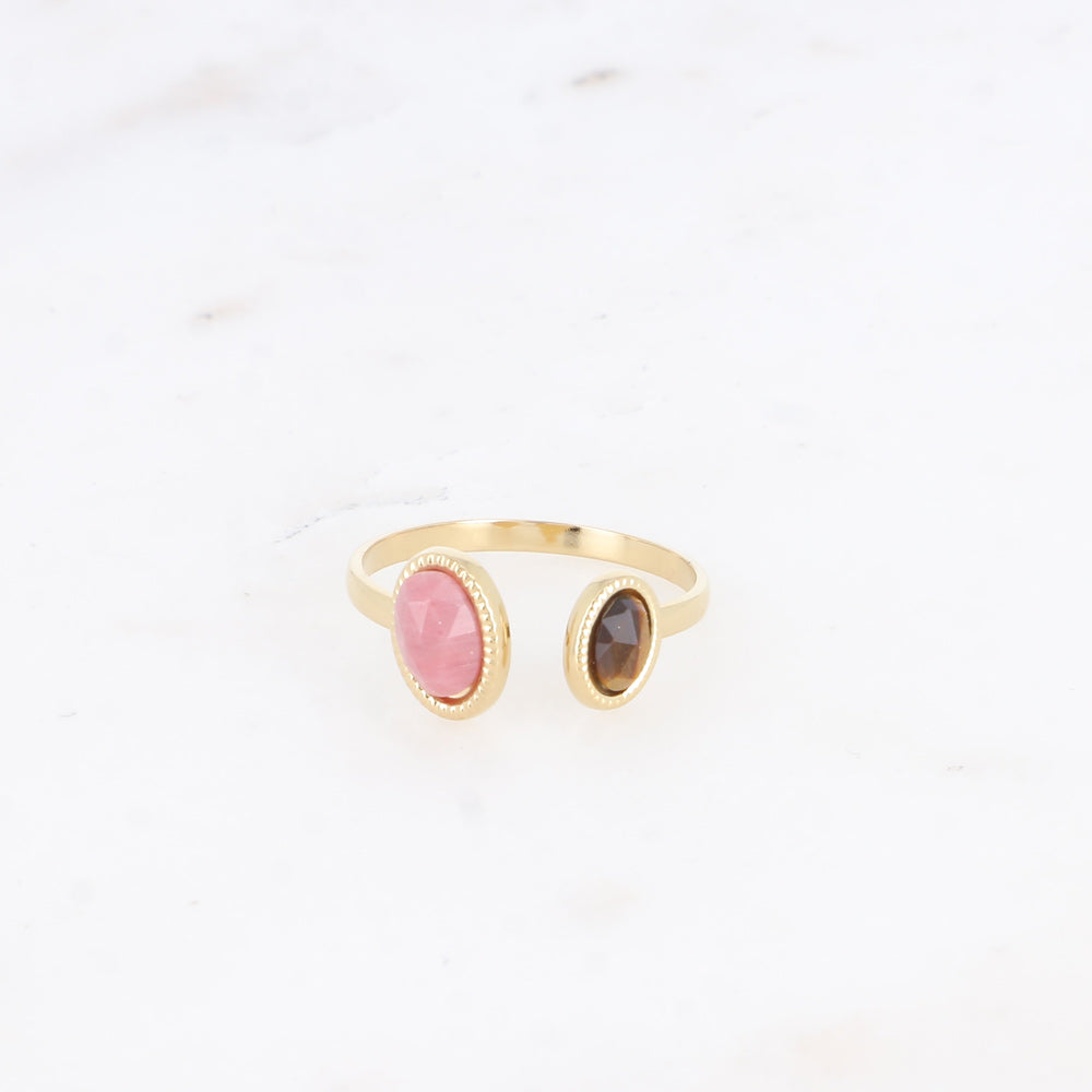 Small Double Stone Ring