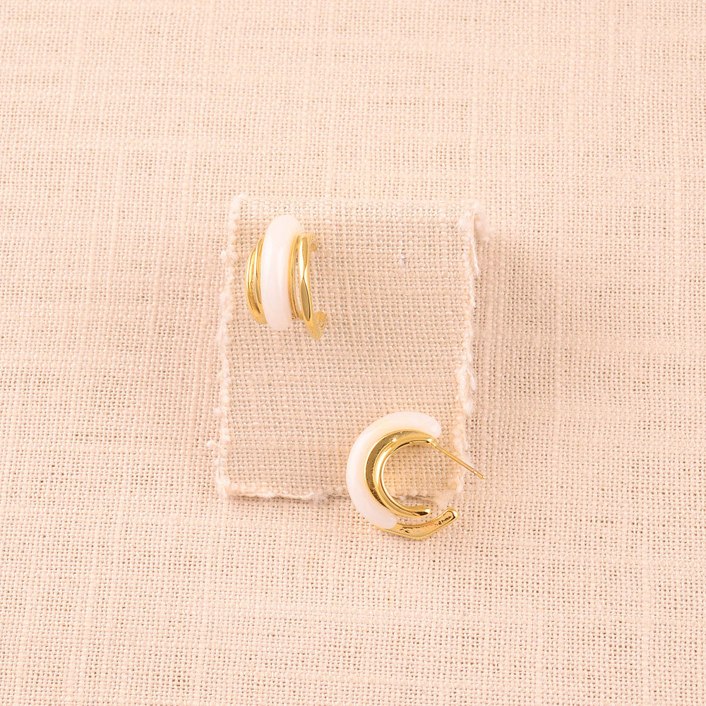 Resin Hoop Earrings