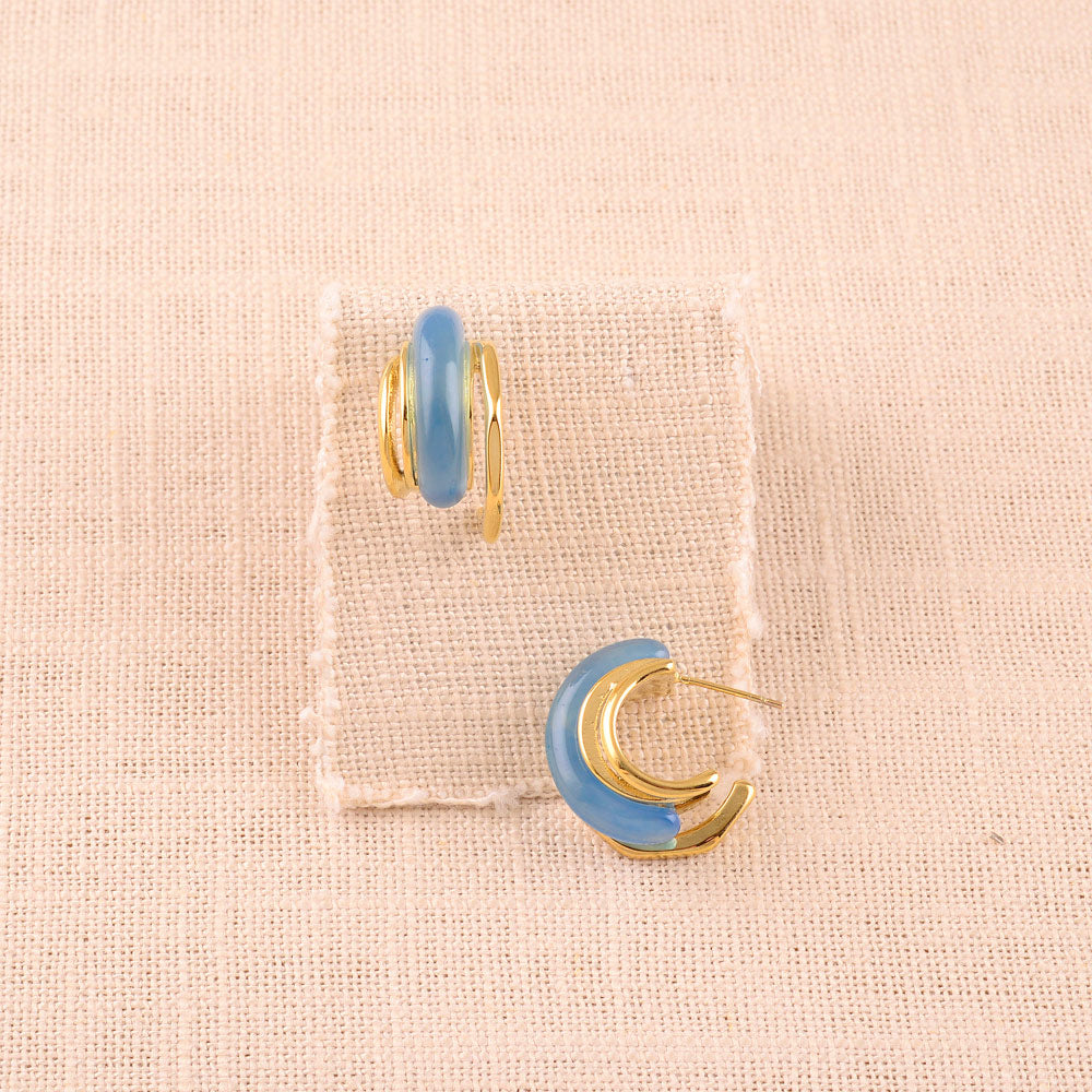 Resin Hoop Earrings