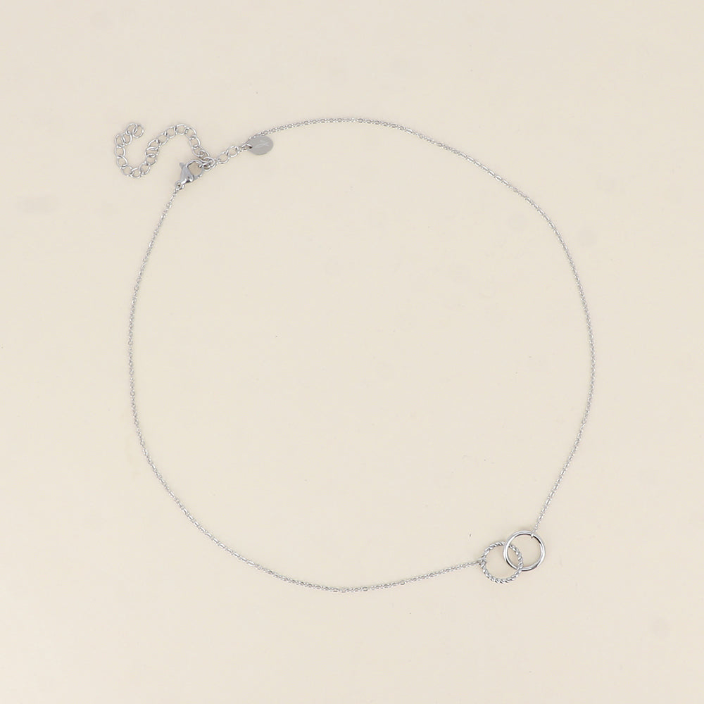 Double Ring Necklace