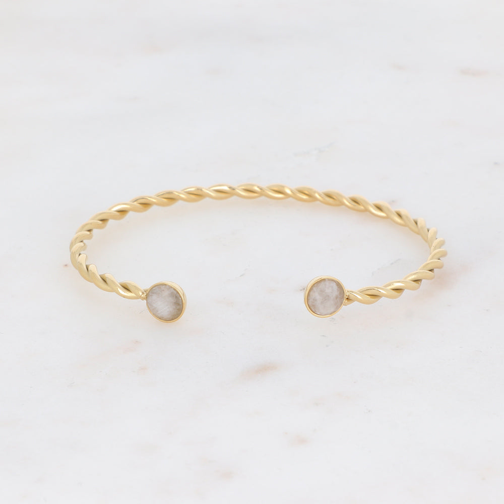 Dalino Stone Gold Bangle