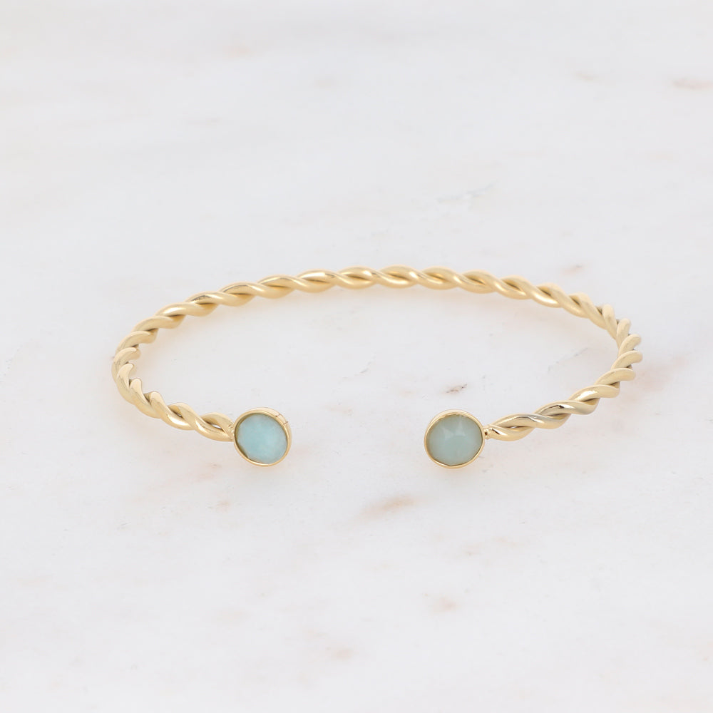 Dalino Stone Gold Bangle
