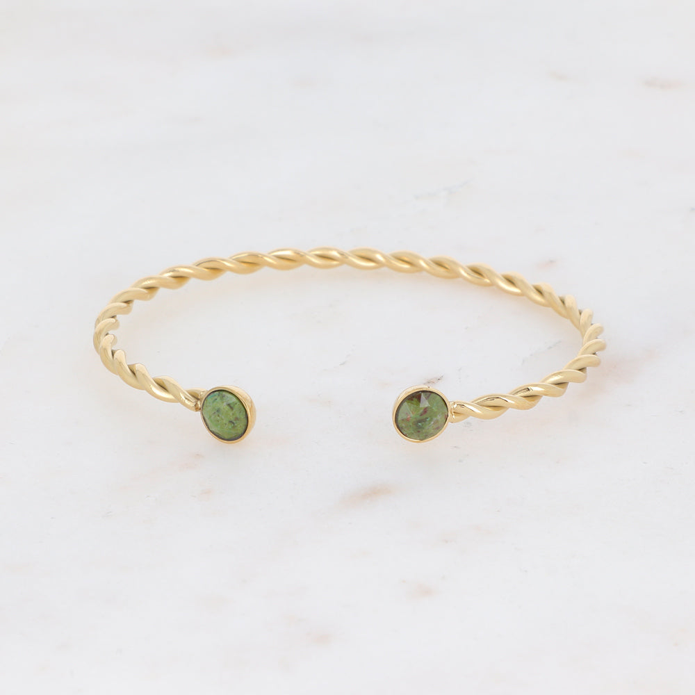 Dalino Stone Gold Bangle