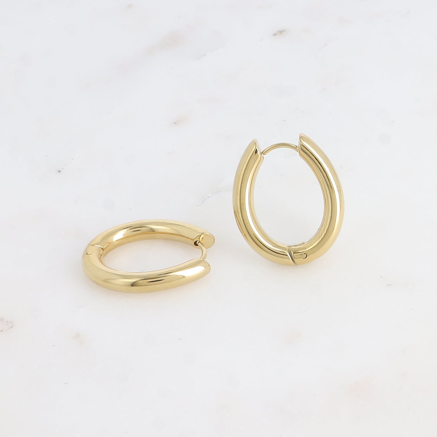 Thick Hoop Earrings