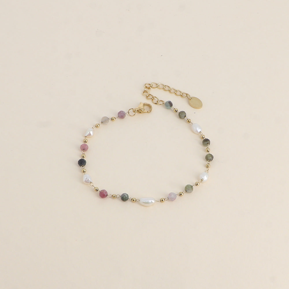 Stone Pearl Bracelet