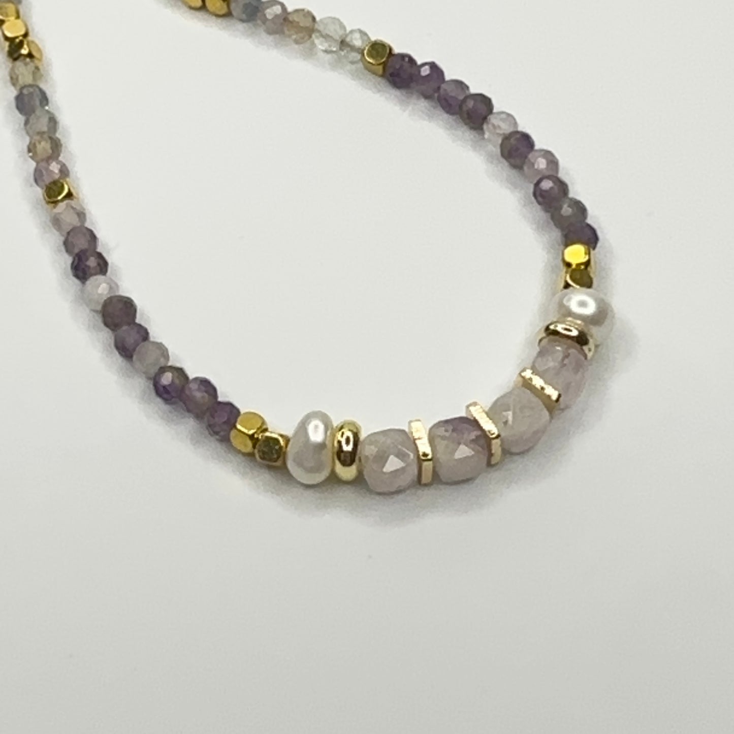 Lavender Pearl Necklace