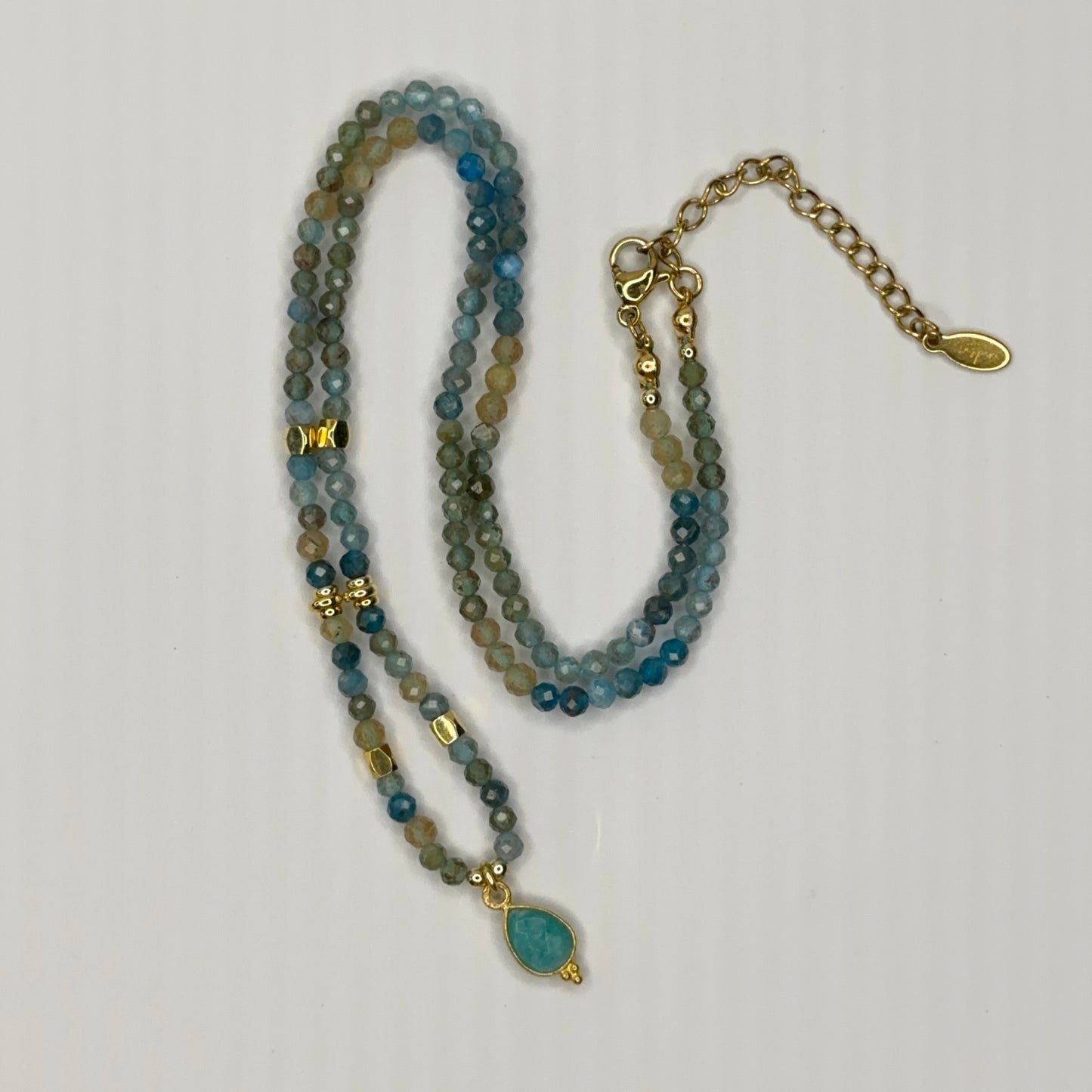 Ocean Breeze Teardrop Necklace