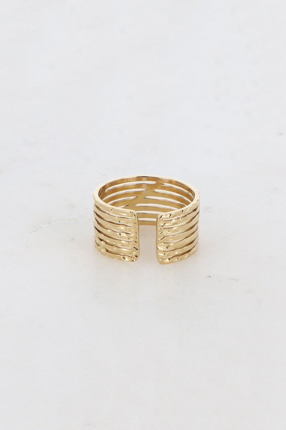Hammered Lines Ring