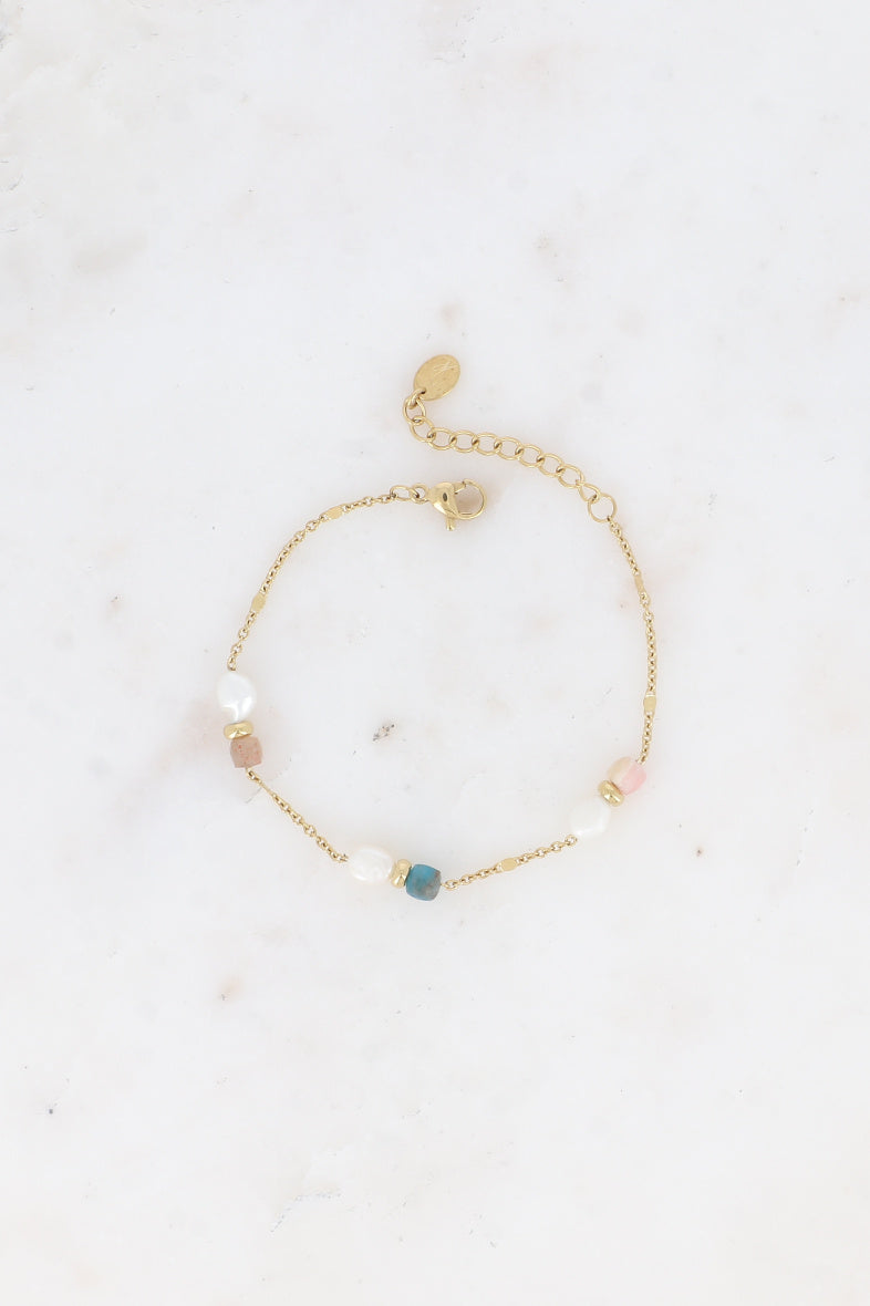Pearls and Natural Stones Bracelet