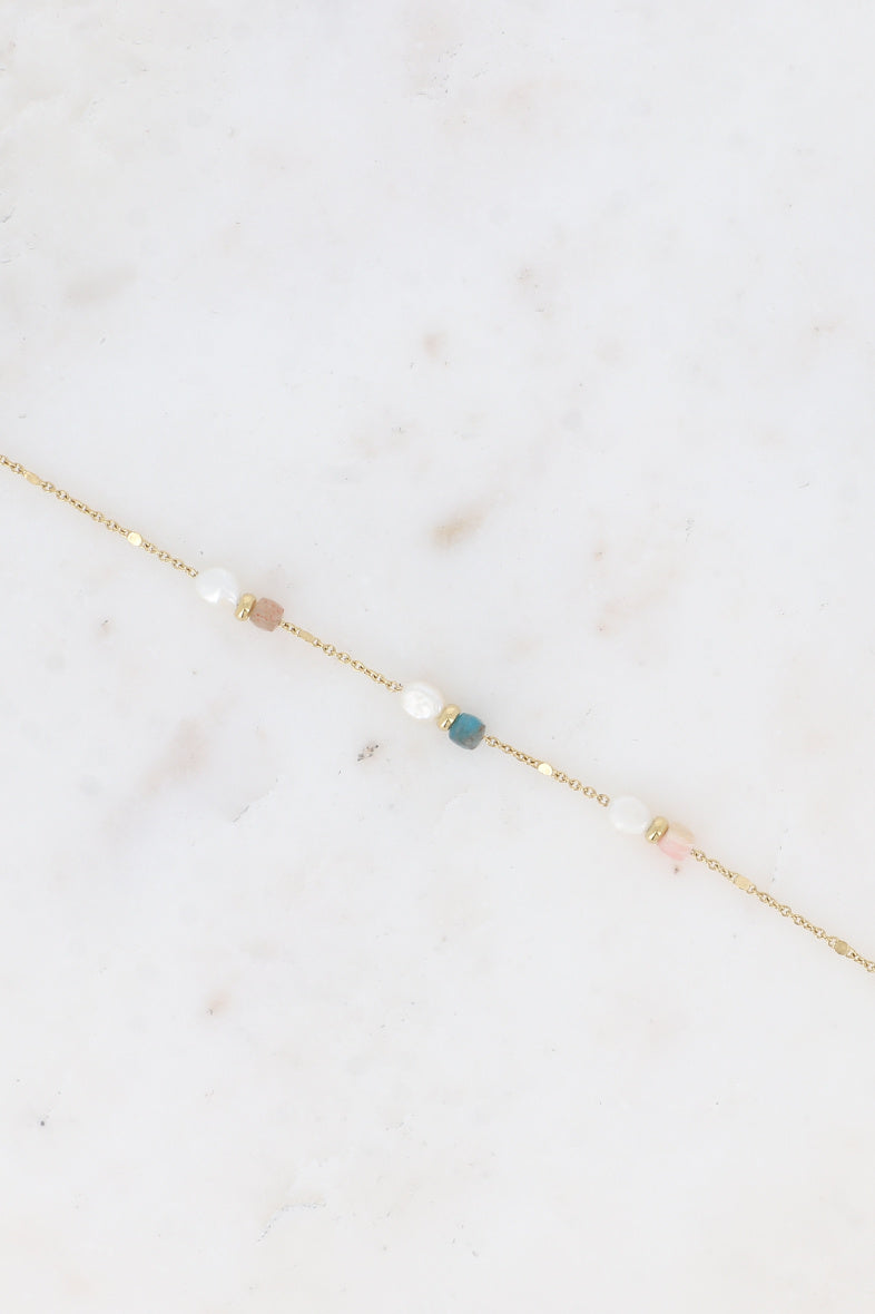 Pearls and Natural Stones Bracelet
