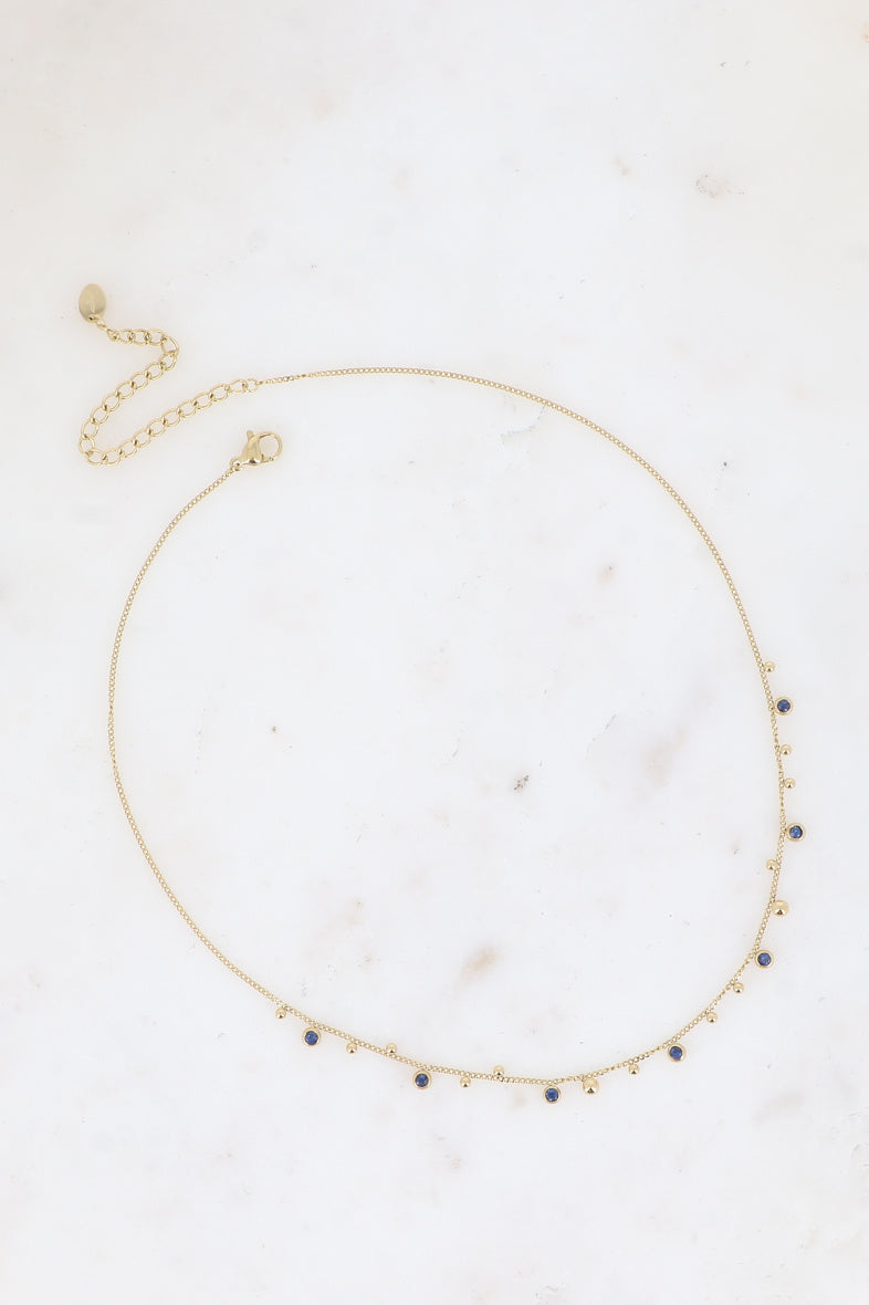 Balls And Cut Crystals Necklace