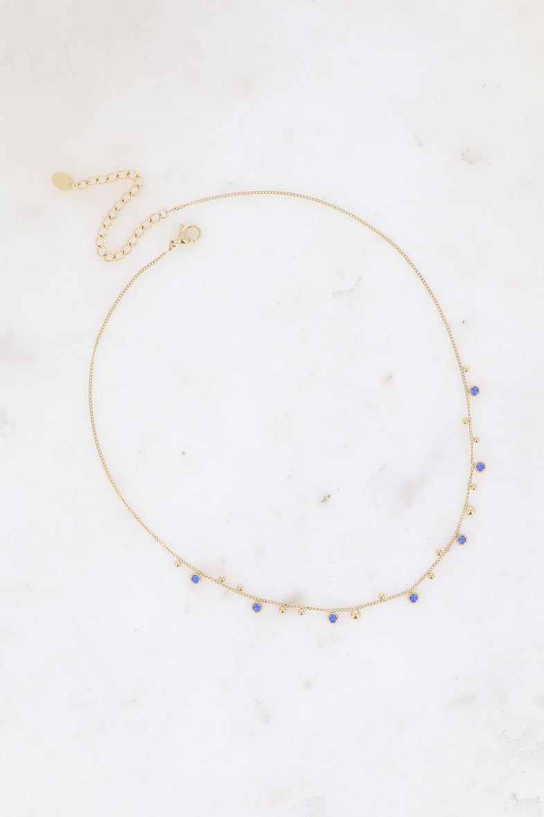Balls And Cut Crystals Necklace