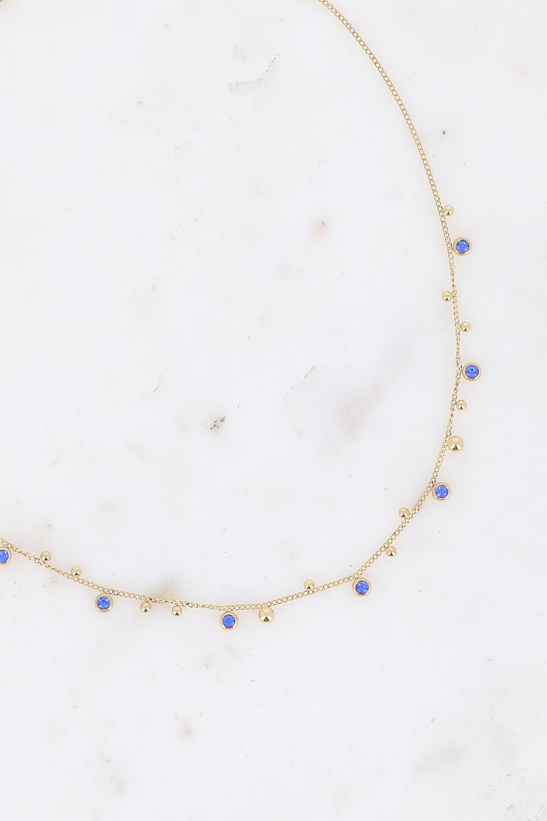 Balls And Cut Crystals Necklace