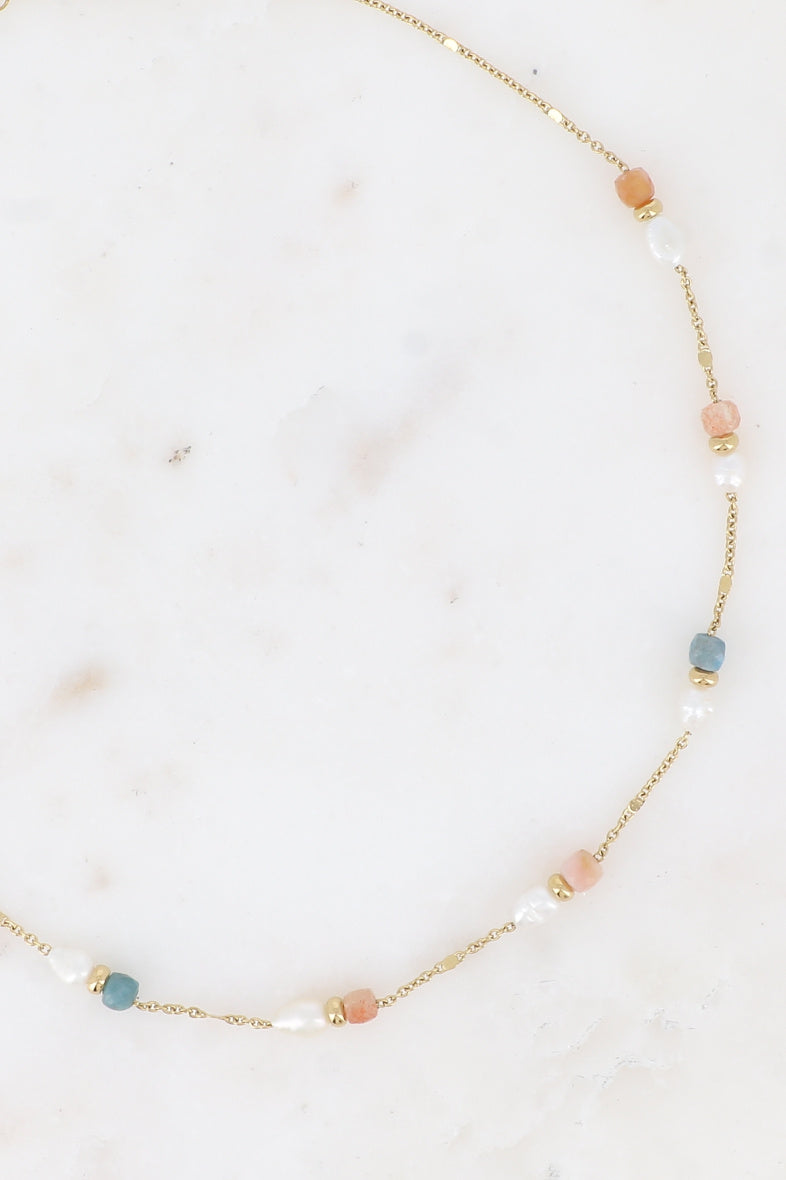 Pearls and Natural Stones Necklace