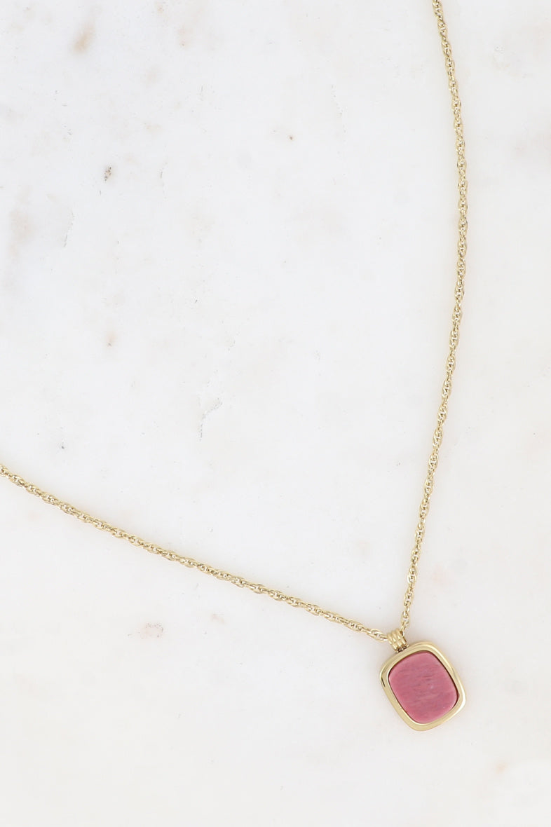 Long Stone Necklace