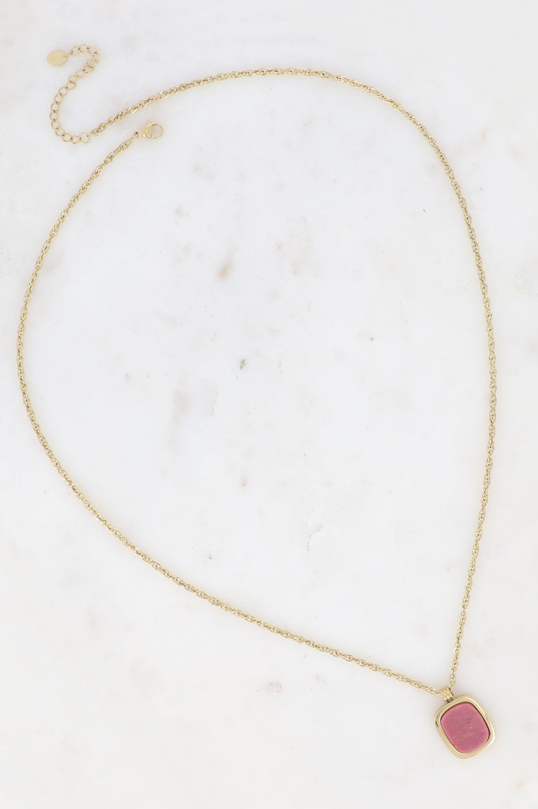 Long Stone Necklace
