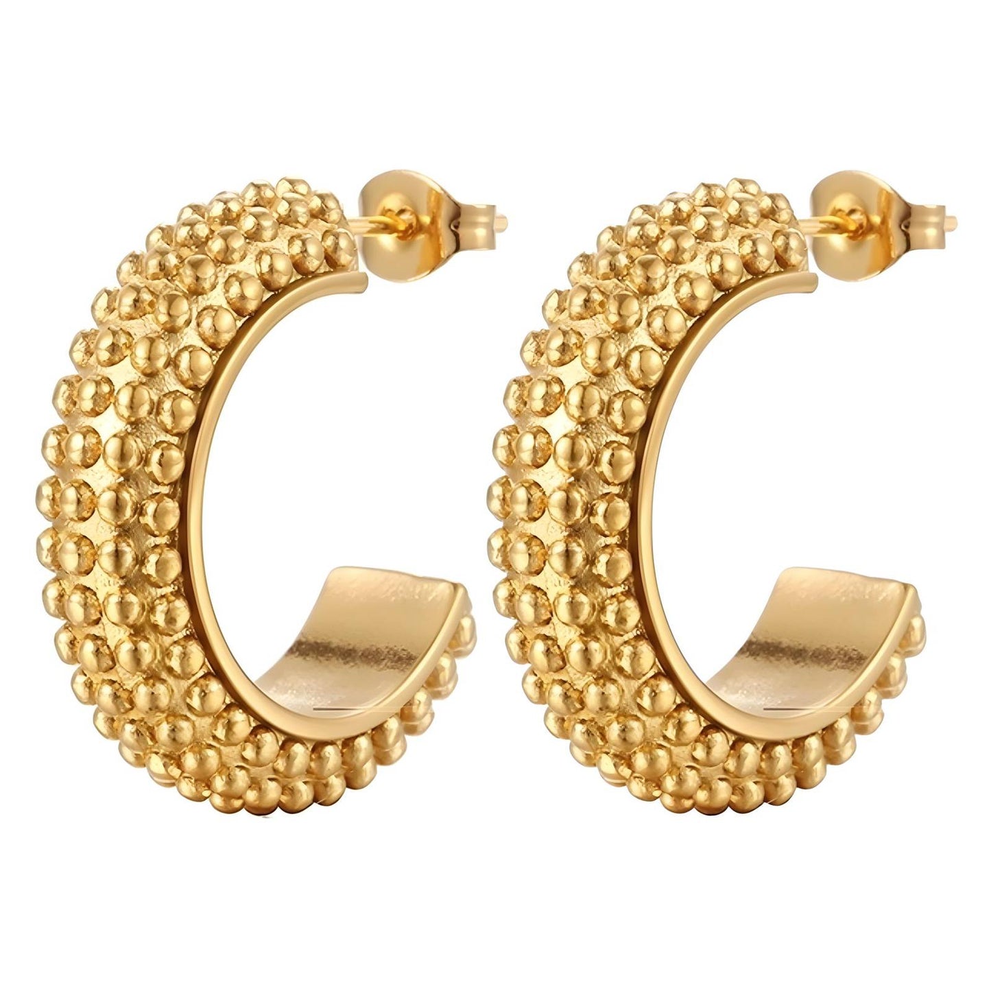 Studded Hoops