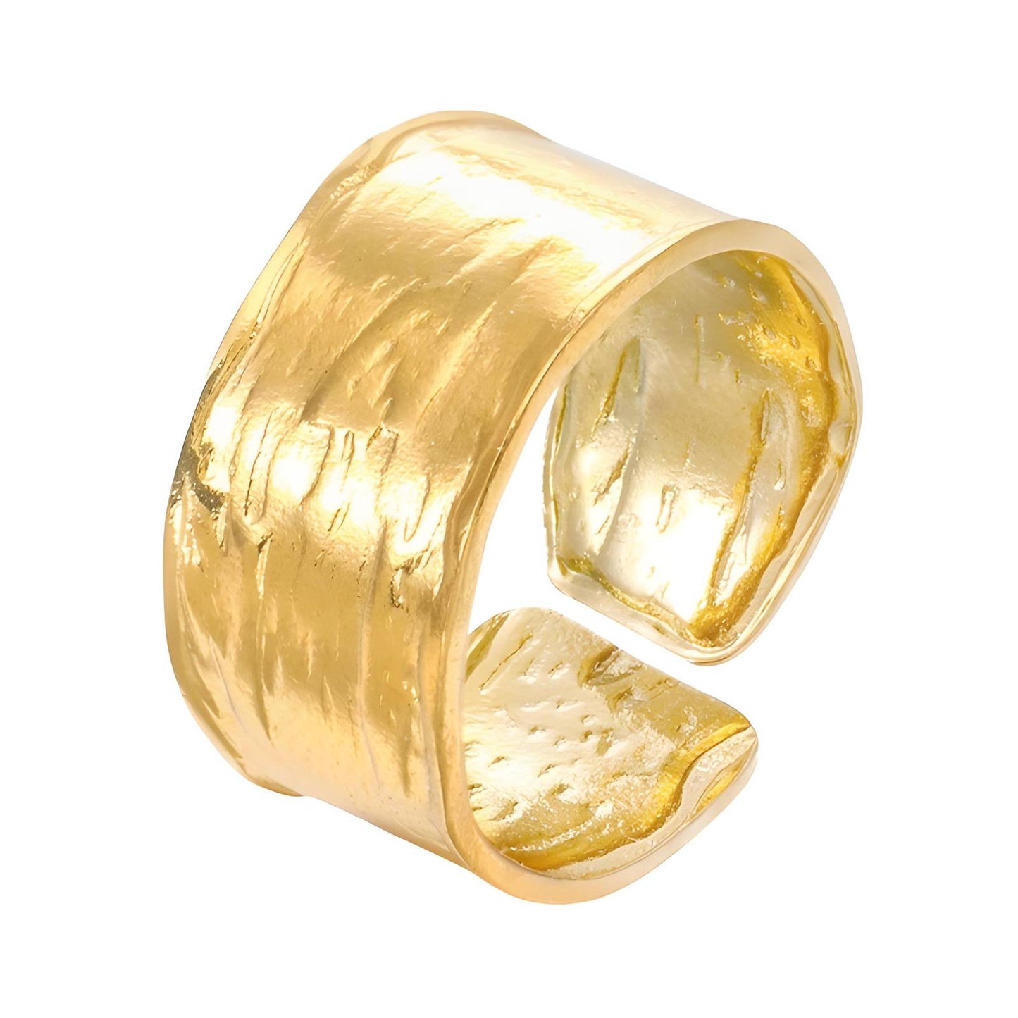 Matte Gold Statement Ring