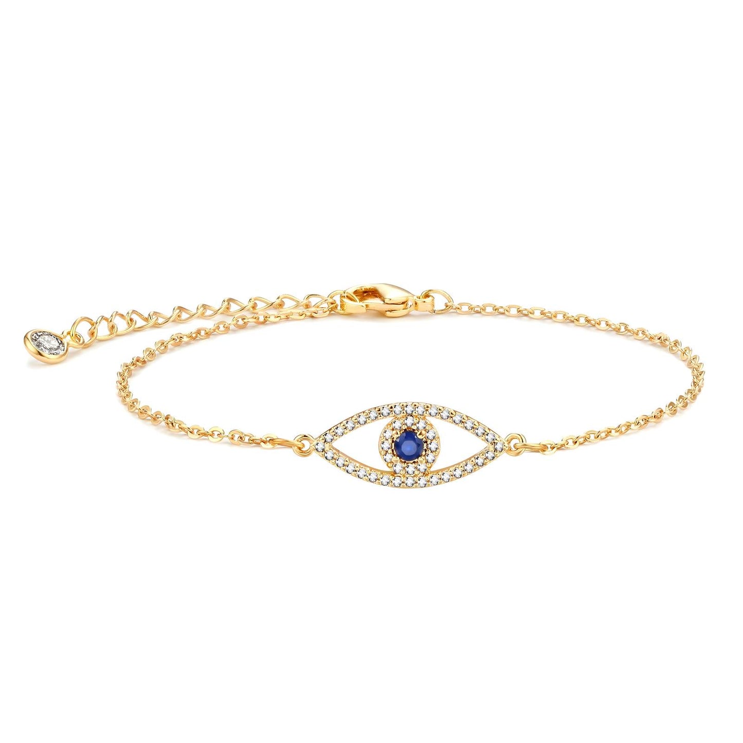 Dark Blue Evil Eye Bracelet