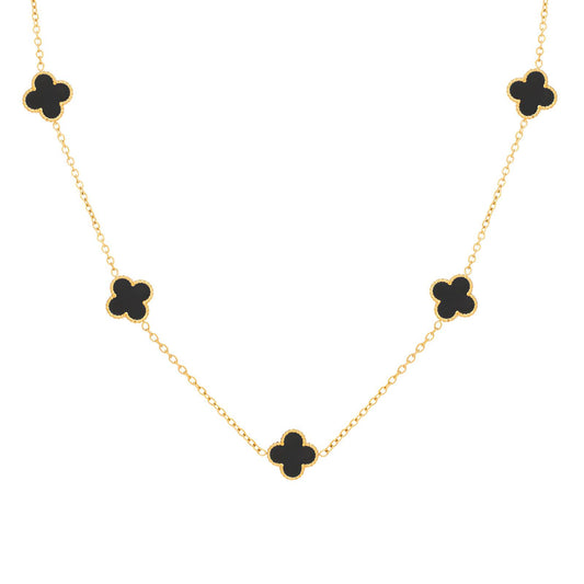 Black Clovers Necklace