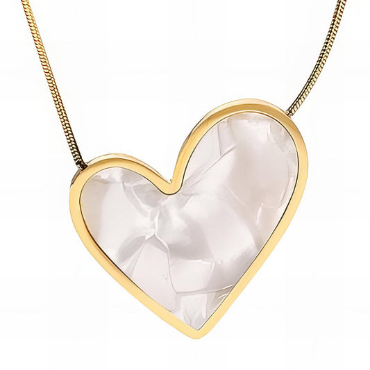 Enamel Heart Necklace