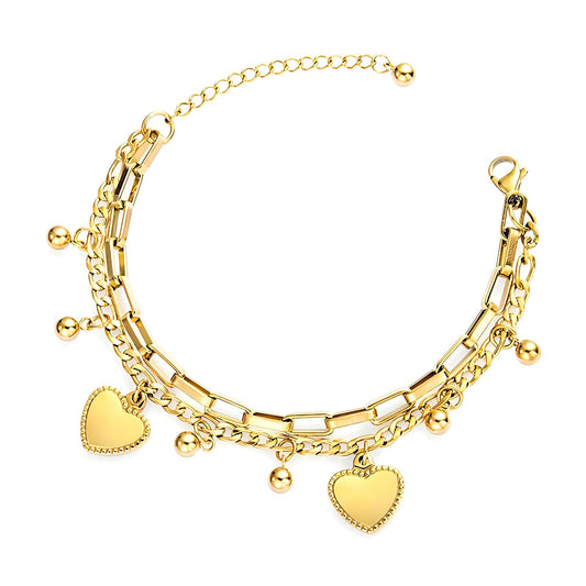 Heart Charm Bracelet