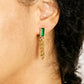 Emerald Chain Earrings