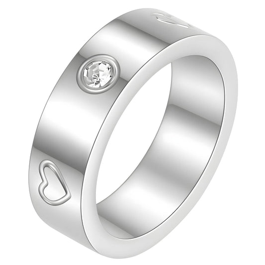 Silver Hearts Ring