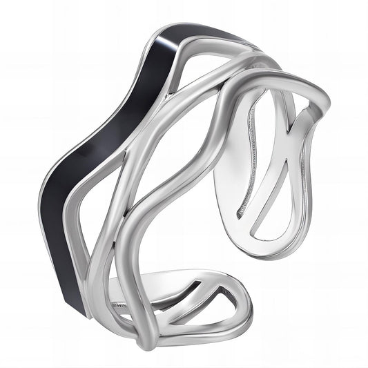 Black Wave Ring