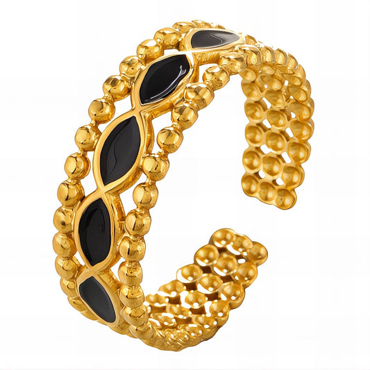 Black Almond Ring