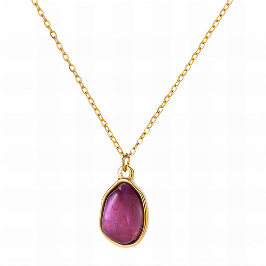 Purple Stone Necklace