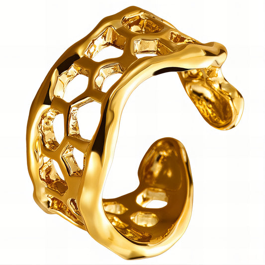 Hollow Honeycomb Ring