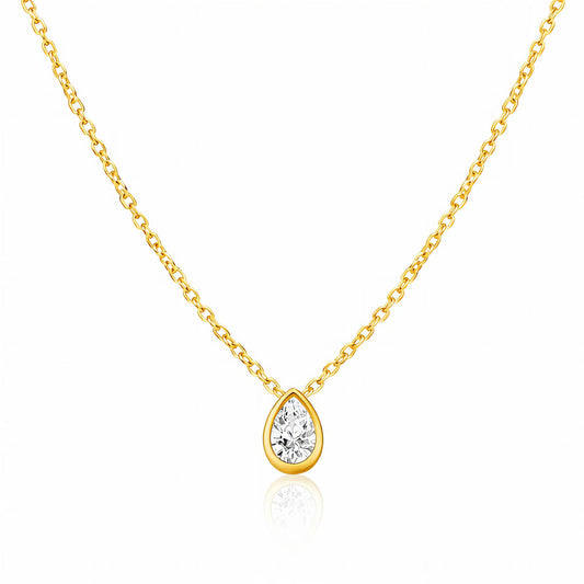 Teardrop Stud Necklace