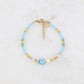 Flower bead bracelet