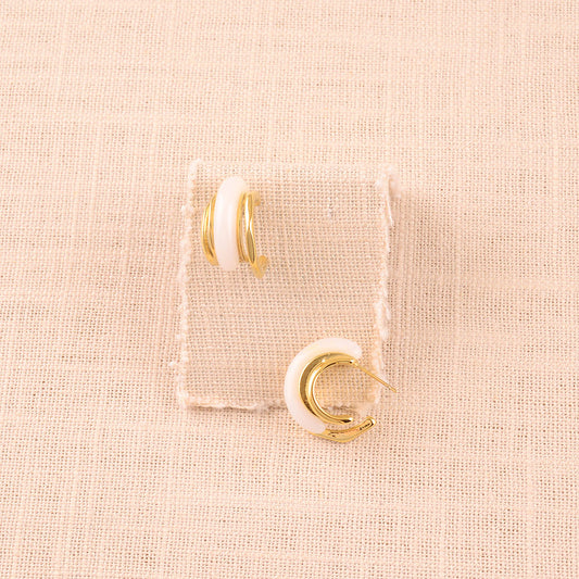 Resin Hoop Earrings